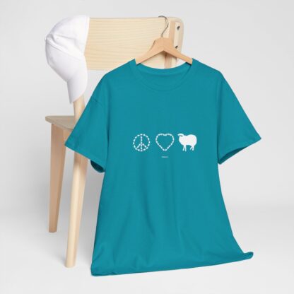 PEACE LOVE SHEEP Unisex Heavy Cotton Tee - Image 197