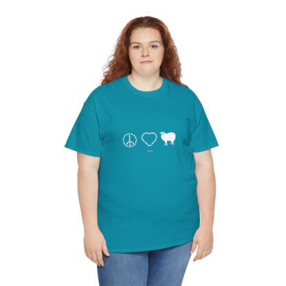 PEACE LOVE SHEEP Unisex Heavy Cotton Tee - Image 204