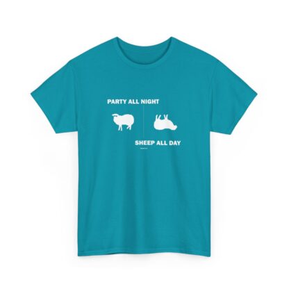 PARTY ALL NIGHT SHEEP ALL DAY Unisex Heavy Cotton Tee - Image 166