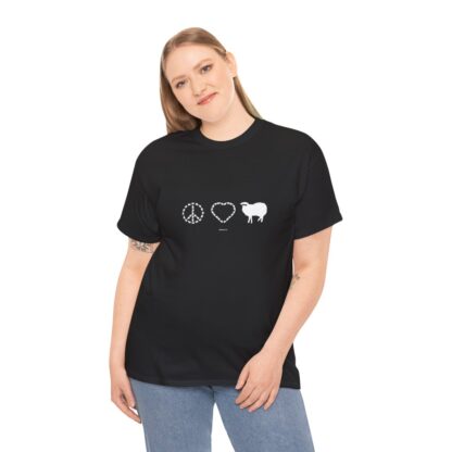 PEACE LOVE SHEEP Unisex Heavy Cotton Tee - Image 39