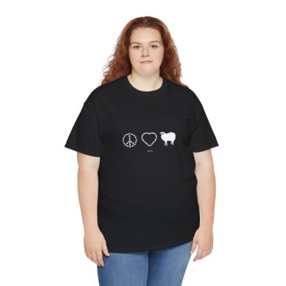 PEACE LOVE SHEEP Unisex Heavy Cotton Tee - Image 42