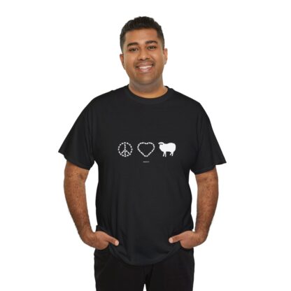 PEACE LOVE SHEEP Unisex Heavy Cotton Tee - Image 44