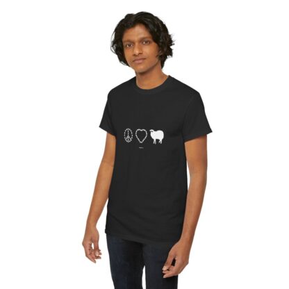 PEACE LOVE SHEEP Unisex Heavy Cotton Tee - Image 46