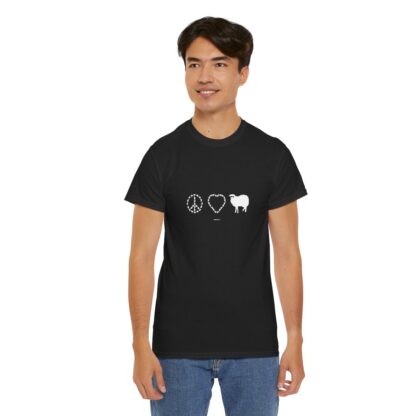 PEACE LOVE SHEEP Unisex Heavy Cotton Tee - Image 48