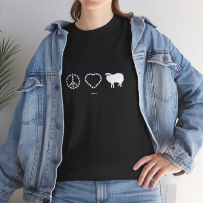 PEACE LOVE SHEEP Unisex Heavy Cotton Tee - Image 50