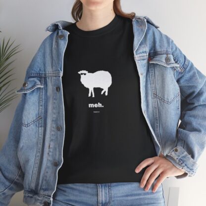 meh. Sheep Unisex Heavy Cotton Tee - Image 50