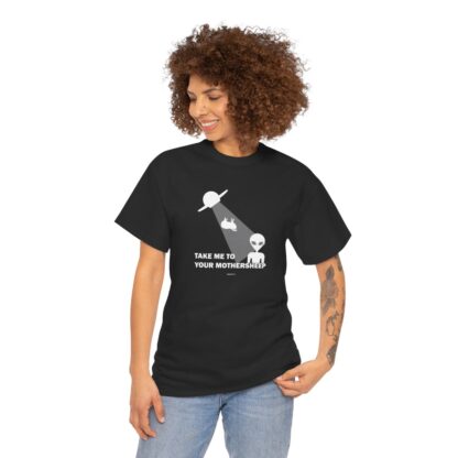 TAKE ME TO YOUR MOTHERSHEEP Unisex Heavy Cotton Tee - Image 38