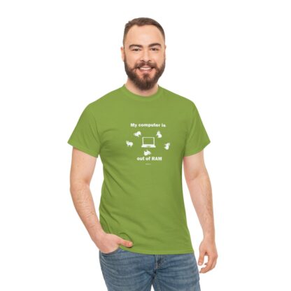 MY COMPUTER IS OUT OF RAM Unisex Heavy Cotton Tee - Image 94