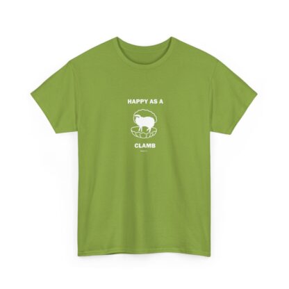 HAPPY AS A CLAMB Unisex Heavy Cotton Tee - Image 112