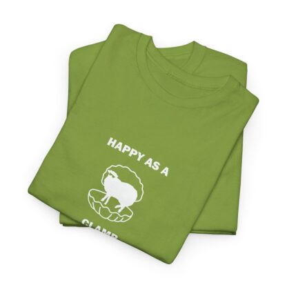 HAPPY AS A CLAMB Unisex Heavy Cotton Tee - Image 114