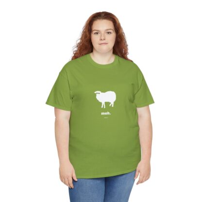 meh. Sheep Unisex Heavy Cotton Tee - Image 123