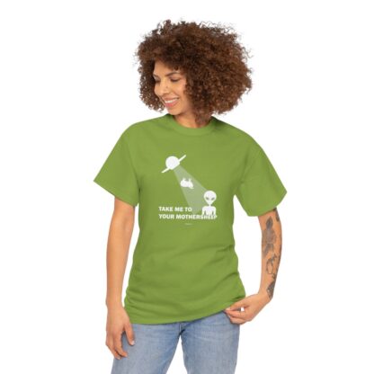 TAKE ME TO YOUR MOTHERSHEEP Unisex Heavy Cotton Tee - Image 119