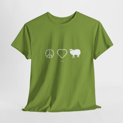 PEACE LOVE SHEEP Unisex Heavy Cotton Tee - Image 109