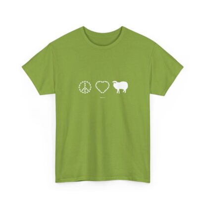 PEACE LOVE SHEEP Unisex Heavy Cotton Tee - Image 112