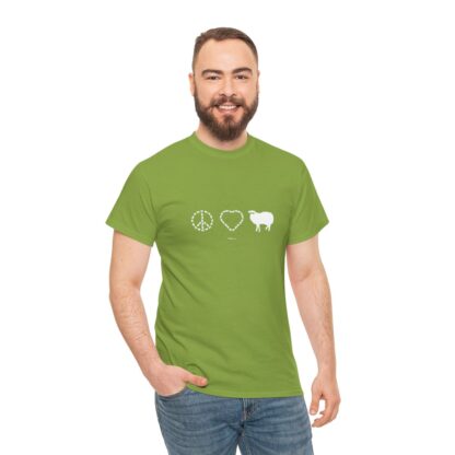 PEACE LOVE SHEEP Unisex Heavy Cotton Tee - Image 121