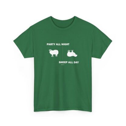 PARTY ALL NIGHT SHEEP ALL DAY Unisex Heavy Cotton Tee - Image 112