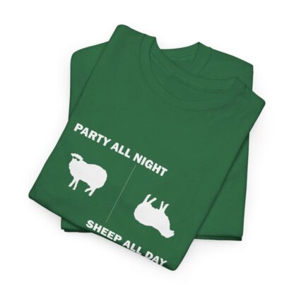 PARTY ALL NIGHT SHEEP ALL DAY Unisex Heavy Cotton Tee - Image 114