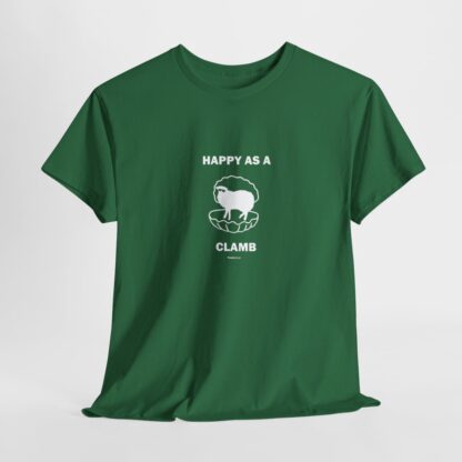 HAPPY AS A CLAMB Unisex Heavy Cotton Tee - Image 136