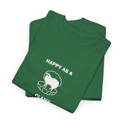 HAPPY AS A CLAMB Unisex Heavy Cotton Tee - Image 141