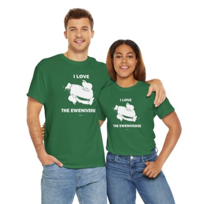 I LOVE THE EWENIVERSE Unisex Heavy Cotton Tee - Image 159