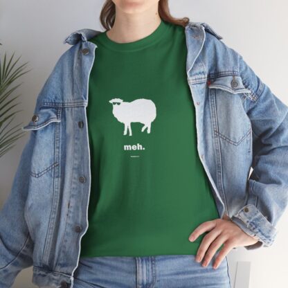 meh. Sheep Unisex Heavy Cotton Tee - Image 158