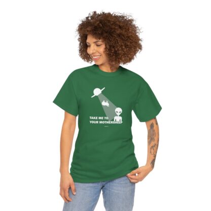 TAKE ME TO YOUR MOTHERSHEEP Unisex Heavy Cotton Tee - Image 146