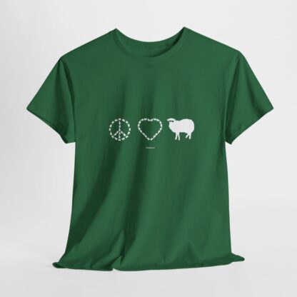 PEACE LOVE SHEEP Unisex Heavy Cotton Tee - Image 136