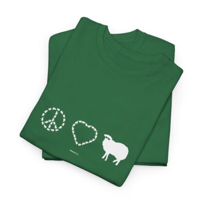 PEACE LOVE SHEEP Unisex Heavy Cotton Tee - Image 141