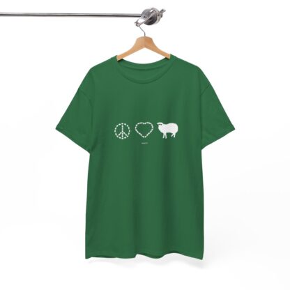 PEACE LOVE SHEEP Unisex Heavy Cotton Tee - Image 142