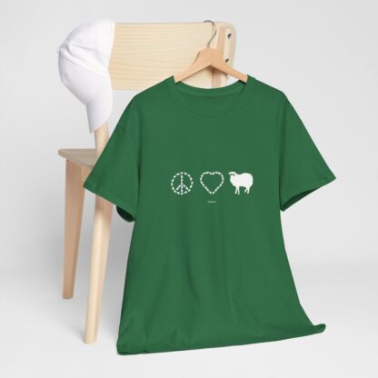 PEACE LOVE SHEEP Unisex Heavy Cotton Tee - Image 143