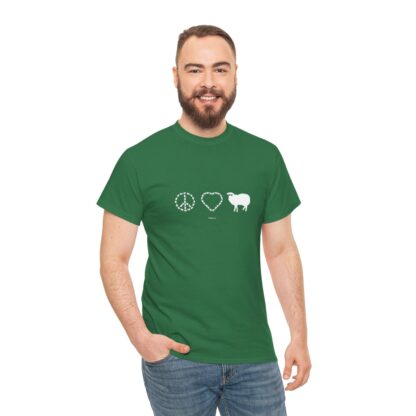 PEACE LOVE SHEEP Unisex Heavy Cotton Tee - Image 148