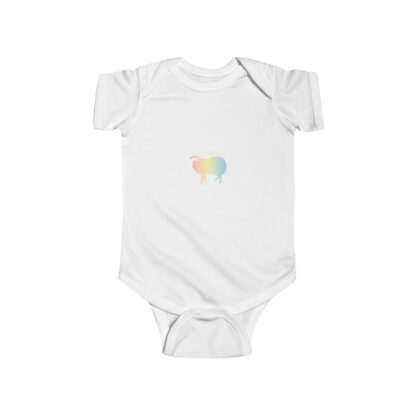 Cotton Candy Sheep Infant Fine Jersey Bodysuit - Image 2