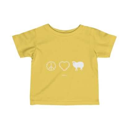 PEACE LOVE SHEEP Infant Fine Jersey Tee - Image 5