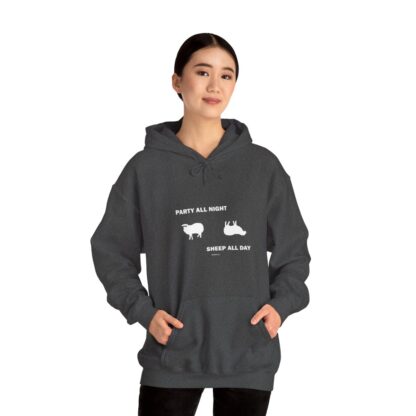 PARTY ALL NIGHT SHEEP ALL DAY Unisex Heavy Blend™ Hooded Sweatshirt - Image 71