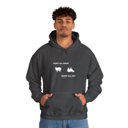 PARTY ALL NIGHT SHEEP ALL DAY Unisex Heavy Blend™ Hooded Sweatshirt - Image 72