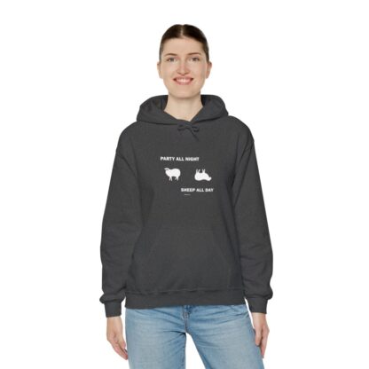 PARTY ALL NIGHT SHEEP ALL DAY Unisex Heavy Blend™ Hooded Sweatshirt - Image 73