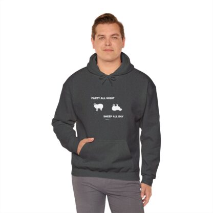 PARTY ALL NIGHT SHEEP ALL DAY Unisex Heavy Blend™ Hooded Sweatshirt - Image 74