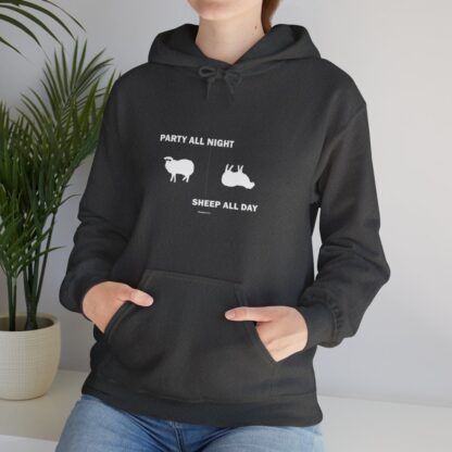 PARTY ALL NIGHT SHEEP ALL DAY Unisex Heavy Blend™ Hooded Sweatshirt - Image 78