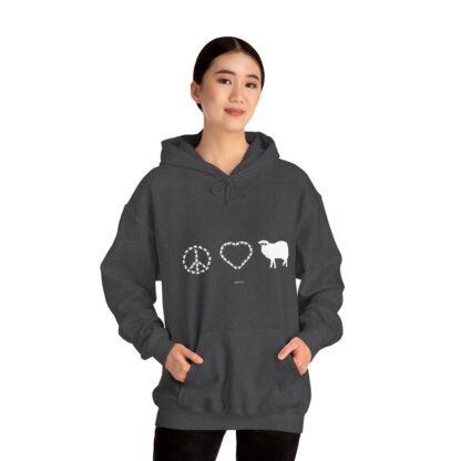 PEACE LOVE SHEEP Unisex Heavy Blend™ Hooded Sweatshirt - Image 84