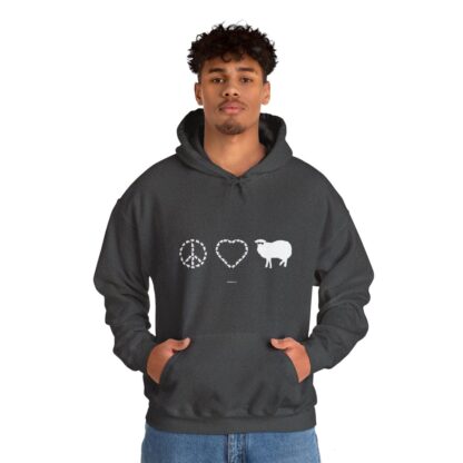 PEACE LOVE SHEEP Unisex Heavy Blend™ Hooded Sweatshirt - Image 85