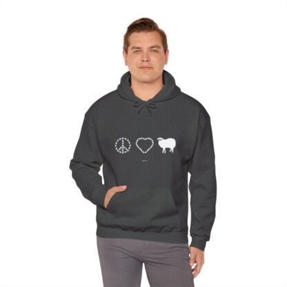 PEACE LOVE SHEEP Unisex Heavy Blend™ Hooded Sweatshirt - Image 87