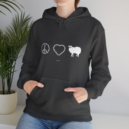 PEACE LOVE SHEEP Unisex Heavy Blend™ Hooded Sweatshirt - Image 91