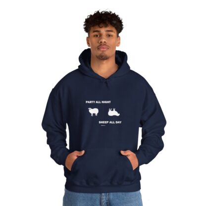 PARTY ALL NIGHT SHEEP ALL DAY Unisex Heavy Blend™ Hooded Sweatshirt - Image 111