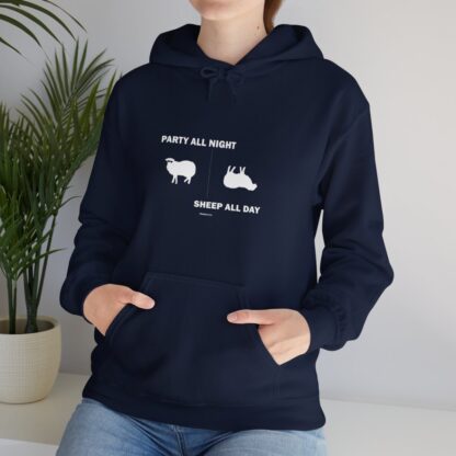 PARTY ALL NIGHT SHEEP ALL DAY Unisex Heavy Blend™ Hooded Sweatshirt - Image 117