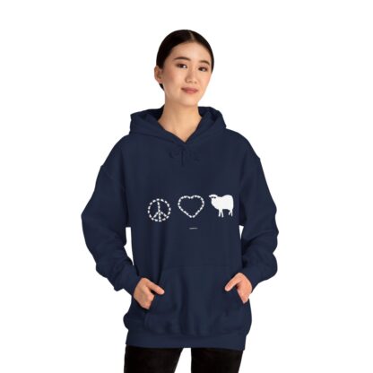 PEACE LOVE SHEEP Unisex Heavy Blend™ Hooded Sweatshirt - Image 123