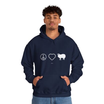 PEACE LOVE SHEEP Unisex Heavy Blend™ Hooded Sweatshirt - Image 124