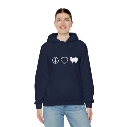 PEACE LOVE SHEEP Unisex Heavy Blend™ Hooded Sweatshirt - Image 125