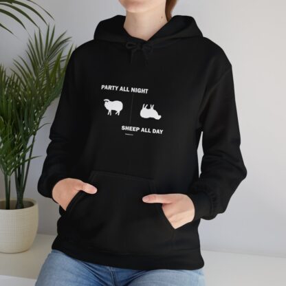 PARTY ALL NIGHT SHEEP ALL DAY Unisex Heavy Blend™ Hooded Sweatshirt - Image 13