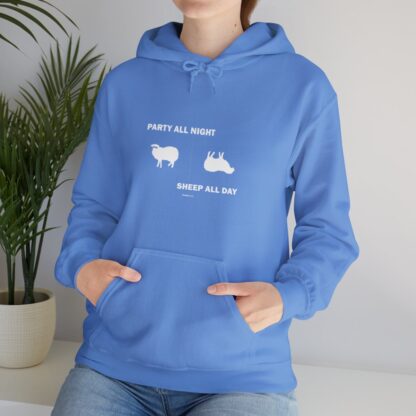 PARTY ALL NIGHT SHEEP ALL DAY Unisex Heavy Blend™ Hooded Sweatshirt - Image 91