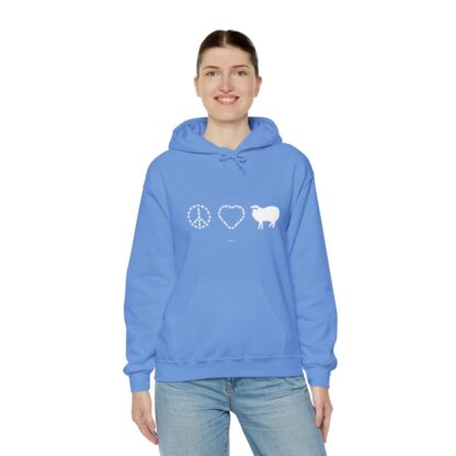 PEACE LOVE SHEEP Unisex Heavy Blend™ Hooded Sweatshirt - Image 99